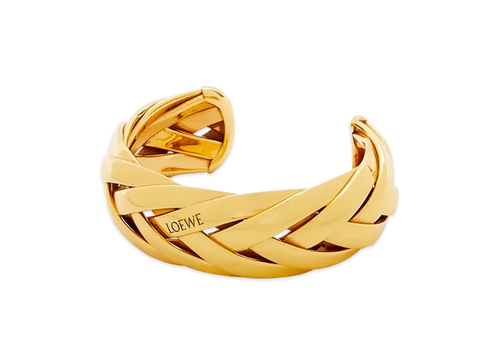 LOEWE Braided Cuffs Large "Gold"
