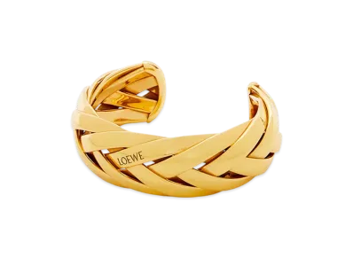 LOEWE Braided Cuffs Large "Gold"