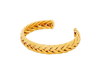 LOEWE Thin Braided Cuff "Gold"