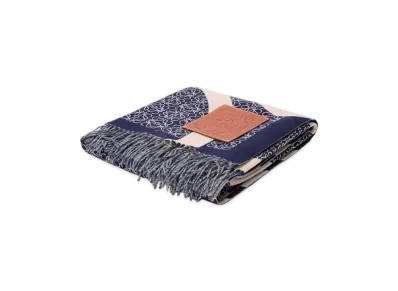 LOEWE Anagram Blanket "Navy Blue"