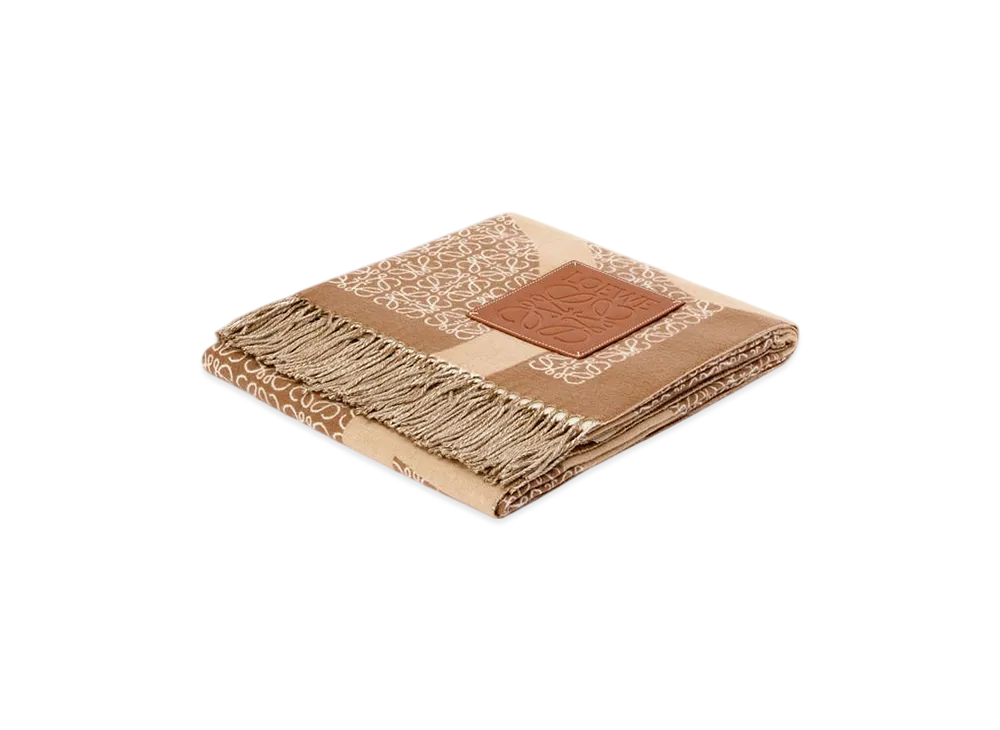 LOEWE Anagram Blanket "Camel"