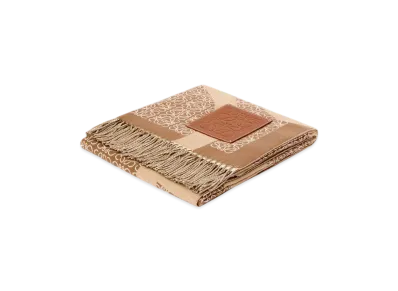 LOEWE Anagram Blanket "Camel"