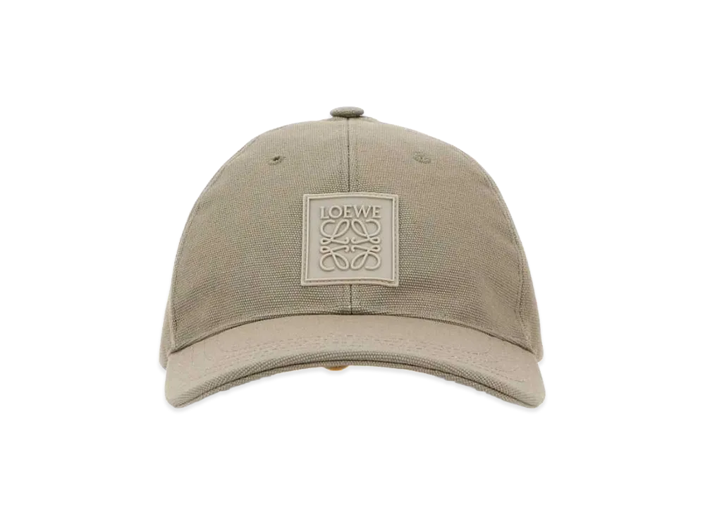 LOEWE Dove Grey Canvas Baseball Cap "Grey"