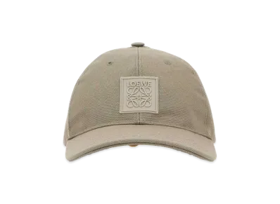 LOEWE Dove Grey Canvas Baseball Cap "Grey"