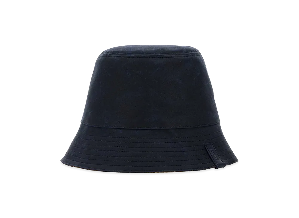LOEWE Navy Blue Canvas Reversibile Bucket Hat "Blue"