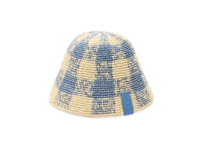 LOEWE Bucket Hat "Natural/Light Blue"
