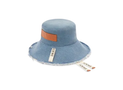 LOEWE Frayed Fisherman Hat "Blue Denim"