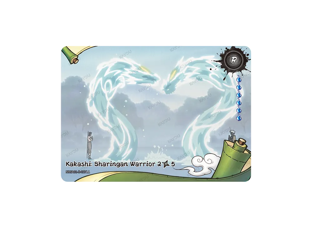 カカシ・写輪眼の戦士 2/5 R [NRSA01-R-027L1]【英語版】(ヘブン・スクロール「シリーズ1」)
