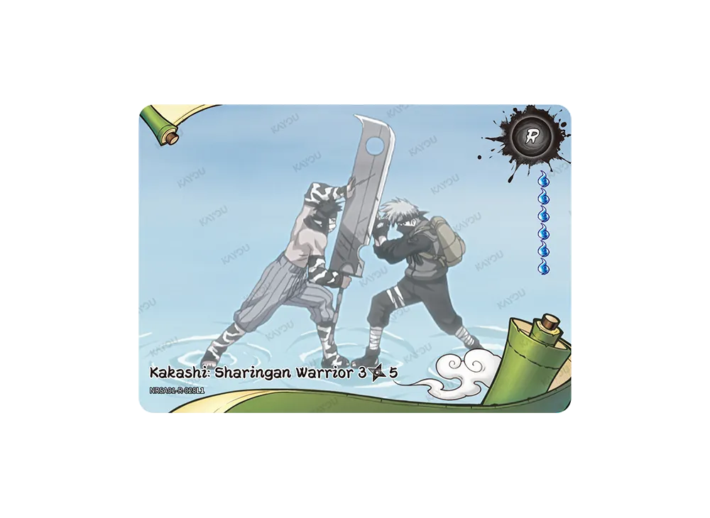 カカシ・写輪眼の戦士 3/5 R [NRSA01-R-028L1]【英語版】(ヘブン・スクロール「シリーズ1」)