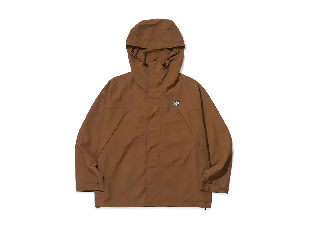 KEBOZ NYLON HOODIE JACKET "Brown"