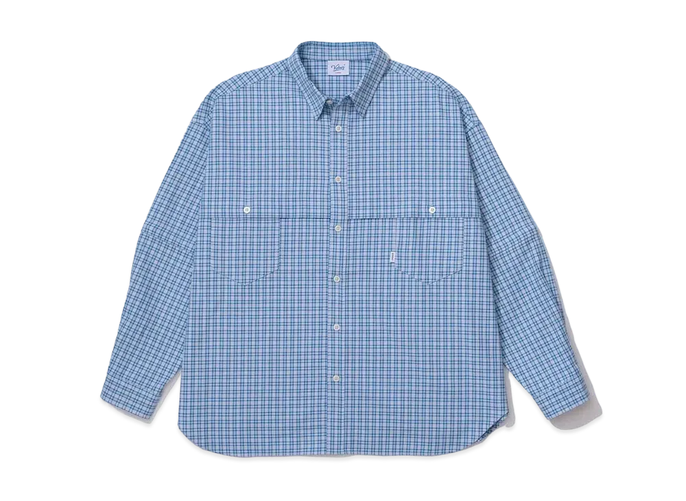 KEBOZ CONVERTIBLE NEL SHIRT "Blue Check"