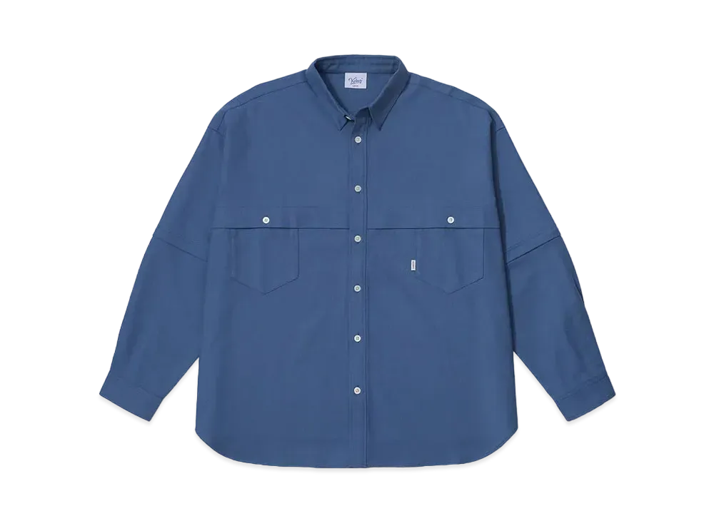KEBOZ CONVERTIBLE NEL SHIRT "Royal Navy"