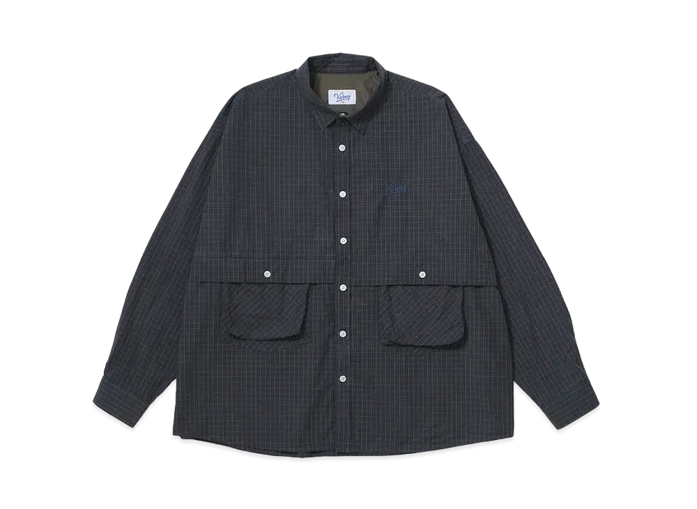 KEBOZ CHECK BALL SHIRT "Navy"