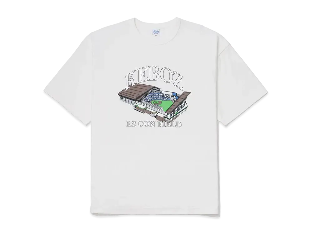 KEBOZ / FIGHTERS ES CON FIELD 01 S/S TEE "White"
