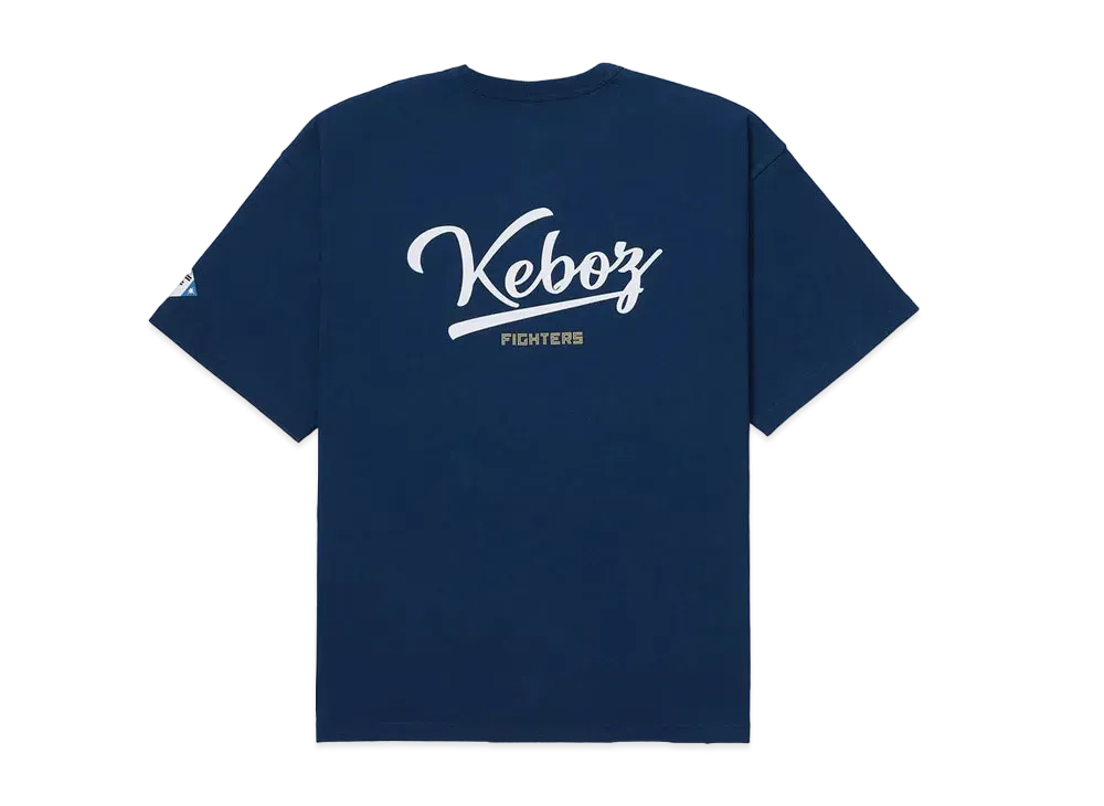 KEBOZ / FIGHTERS LOGO S/S TEE "Royal Navy"