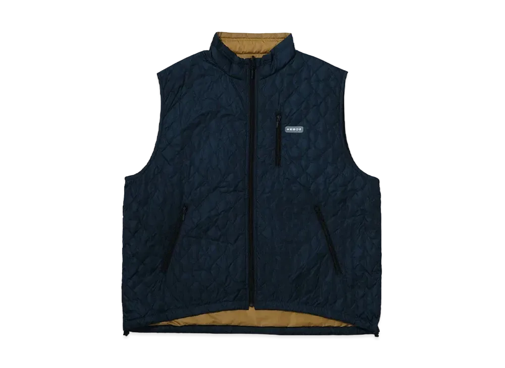 KEBOZ x NANGA Reversible Down Vest "Navy"