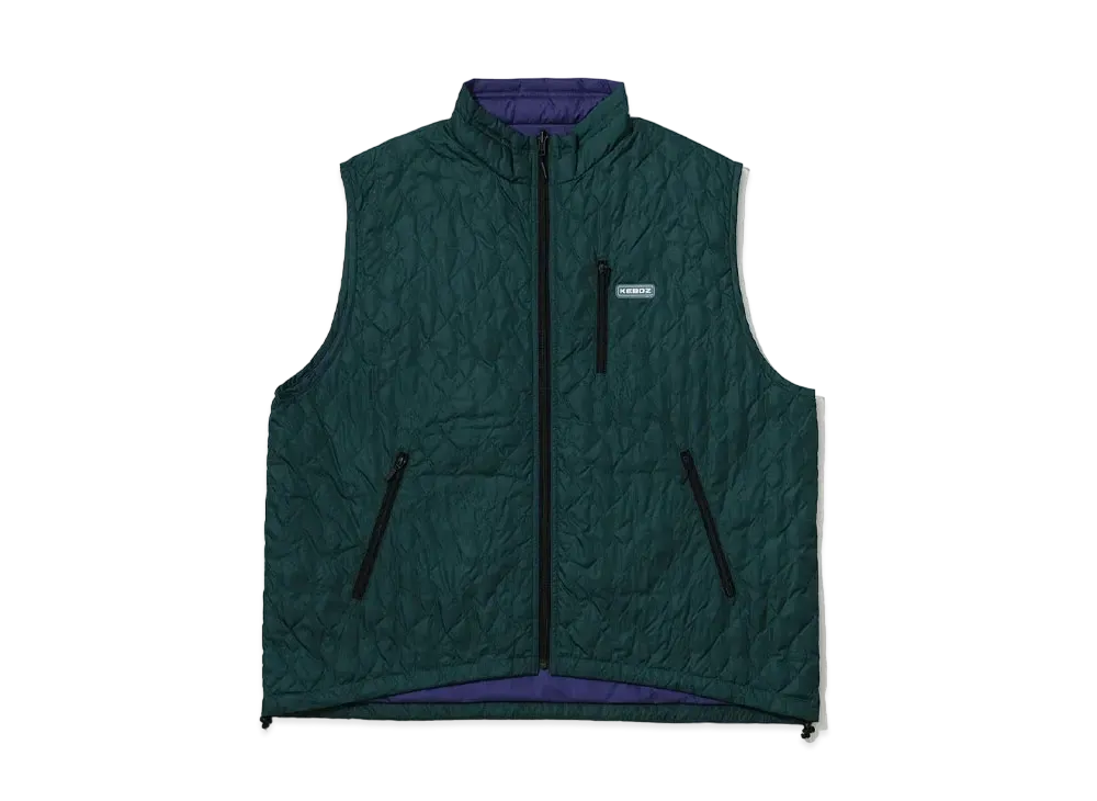 KEBOZ x NANGA Reversible Down Vest "Green"
