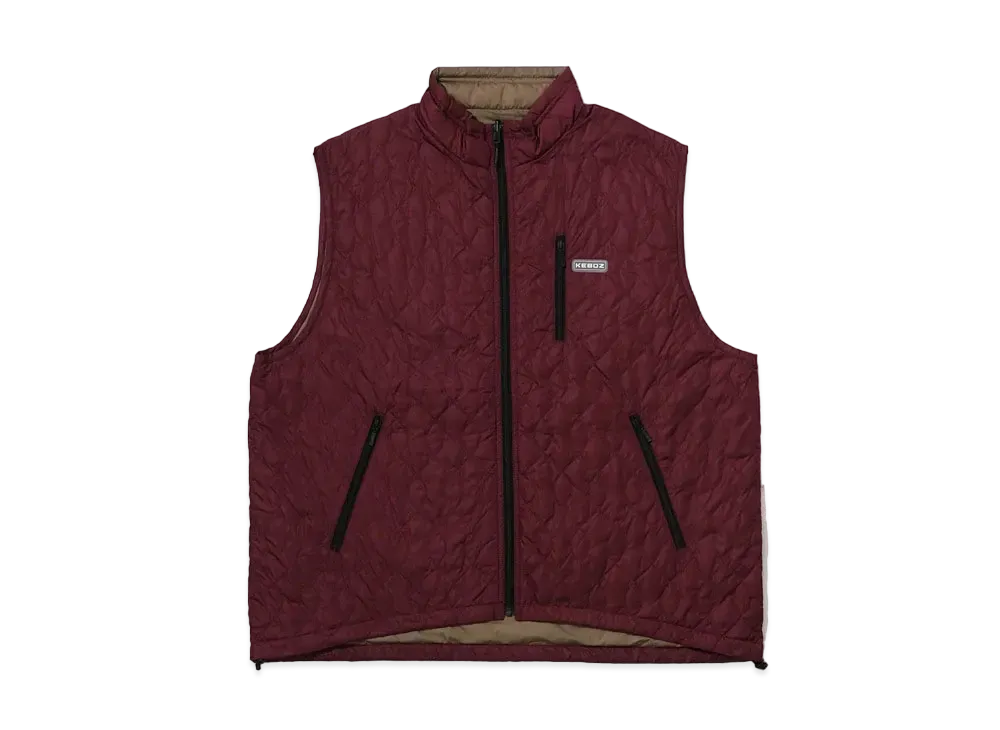 KEBOZ x NANGA Reversible Down Vest "Plum"