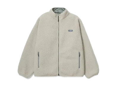 KEBOZ x NANGA Reversible Boa Jacket "Ivory/Silver"
