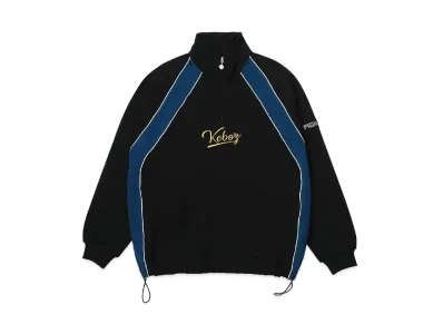 KEBOZ x FIGHTERS Logo Sweat Half Zip "Black"