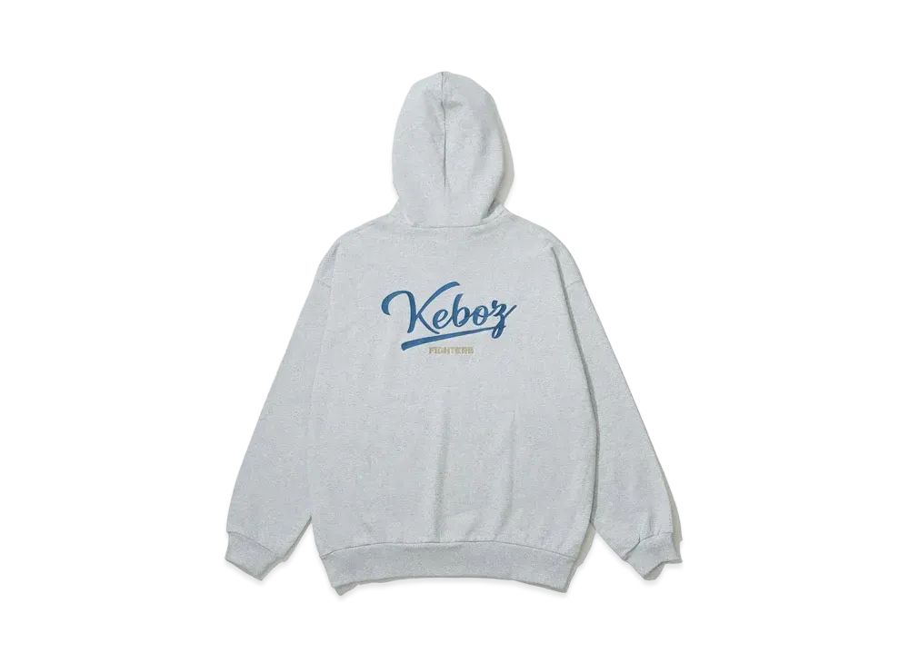 KEBOZ x FIGHTERS Logo Sweat Hoodie "Heather Gray"