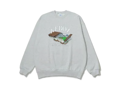KEBOZ x FIGHTERS ES Con Field 01 Sweat Crew Neck "Heather Gray"
