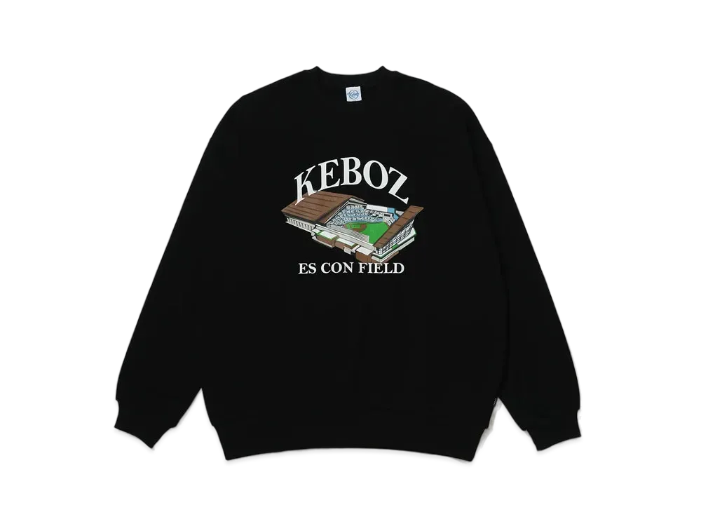 KEBOZ x FIGHTERS ES Con Field 01 Sweat Crew Neck "Black"