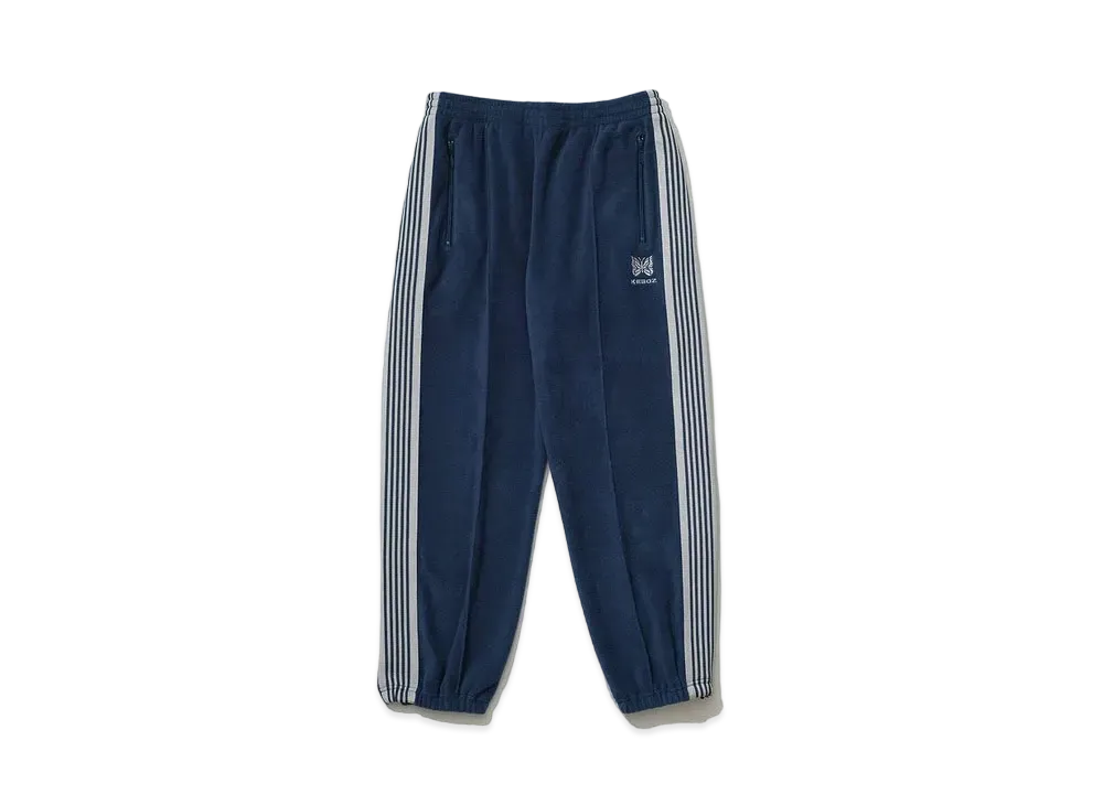 KEBOZ x NEEDLES Fleece Zipped Track Pants "Navy/Grey"