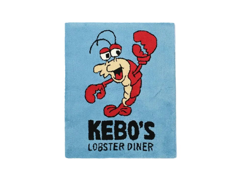 KEBOZ x ALL GOOD STORE Lobster Diner Rug "Sky Blue"