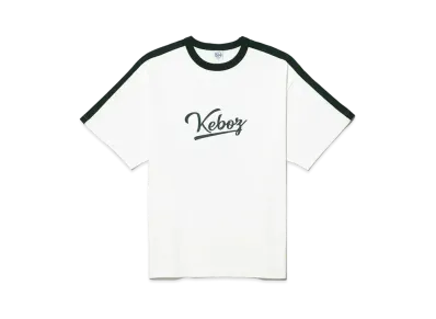 KEBOZ Icon Ringer S/S Tee "White/Green"