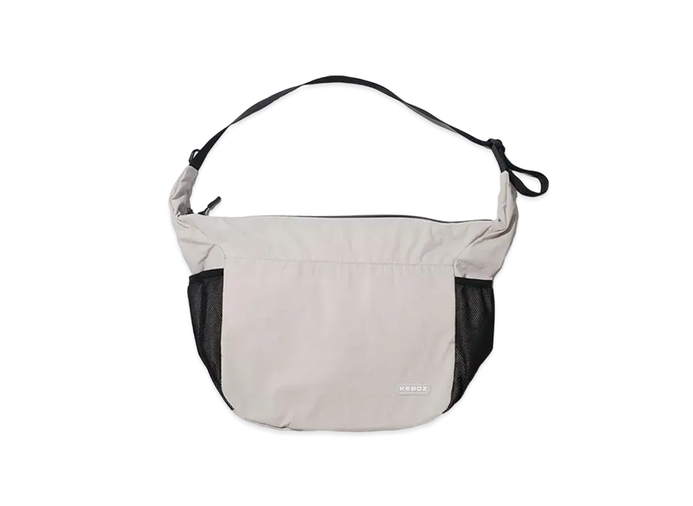 KEBOZ Round Shoulder Bag "Off White"