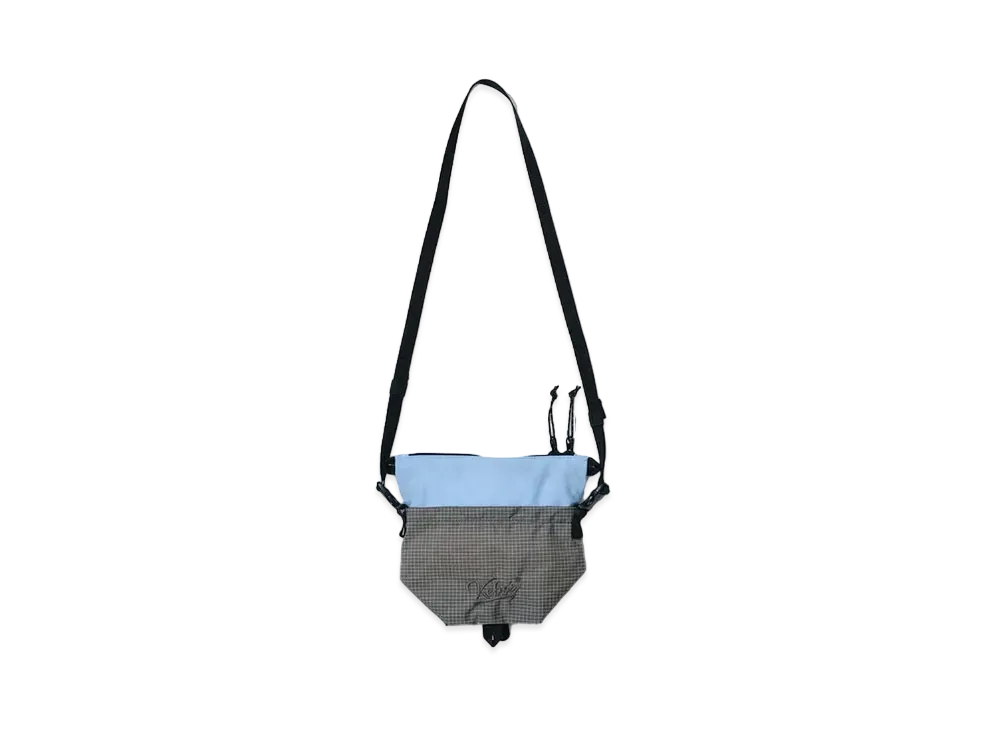 KEBOZ Grid Mini Shoulder "Gray Beige/Light Blue"