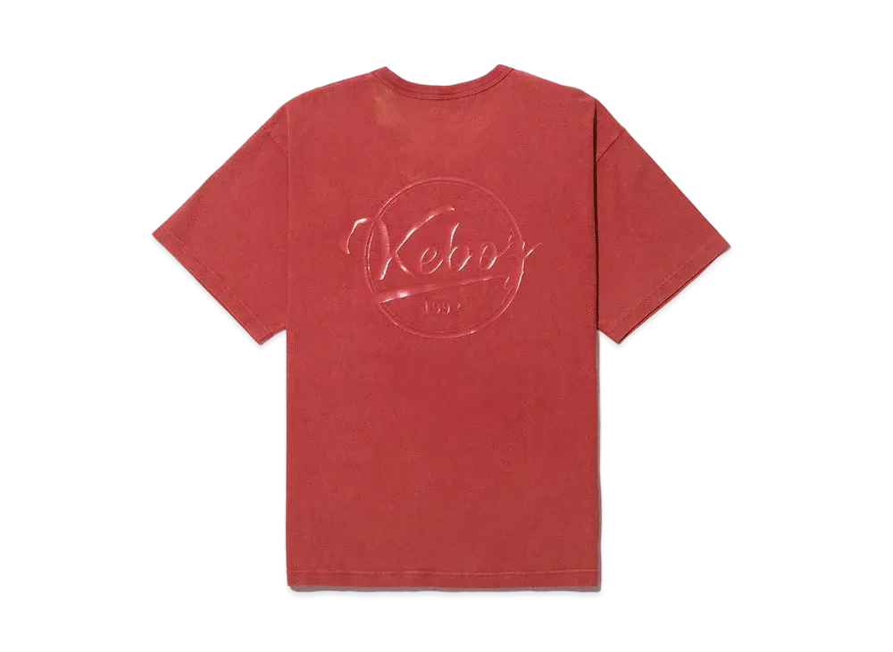 KEBOZ Garment BB Logo S/S Tee "Deep Red"