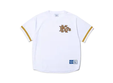 KEBOZ Mesh V Neck Baseball Shirt "White"