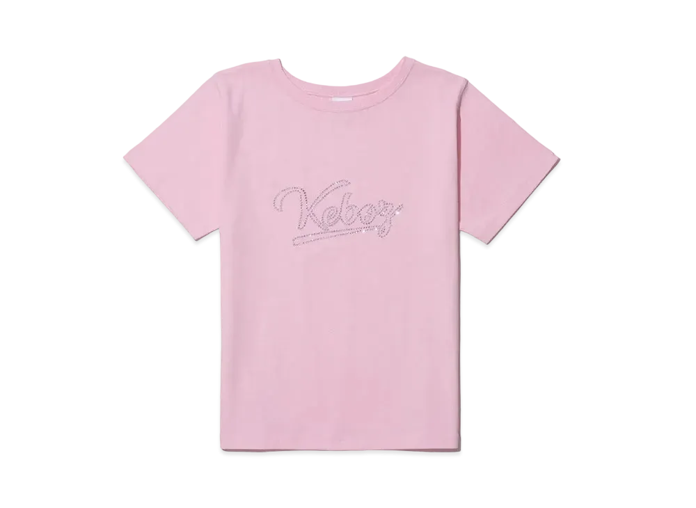 KEBOZ Icon Rhinestone S/S Tee "Pink"