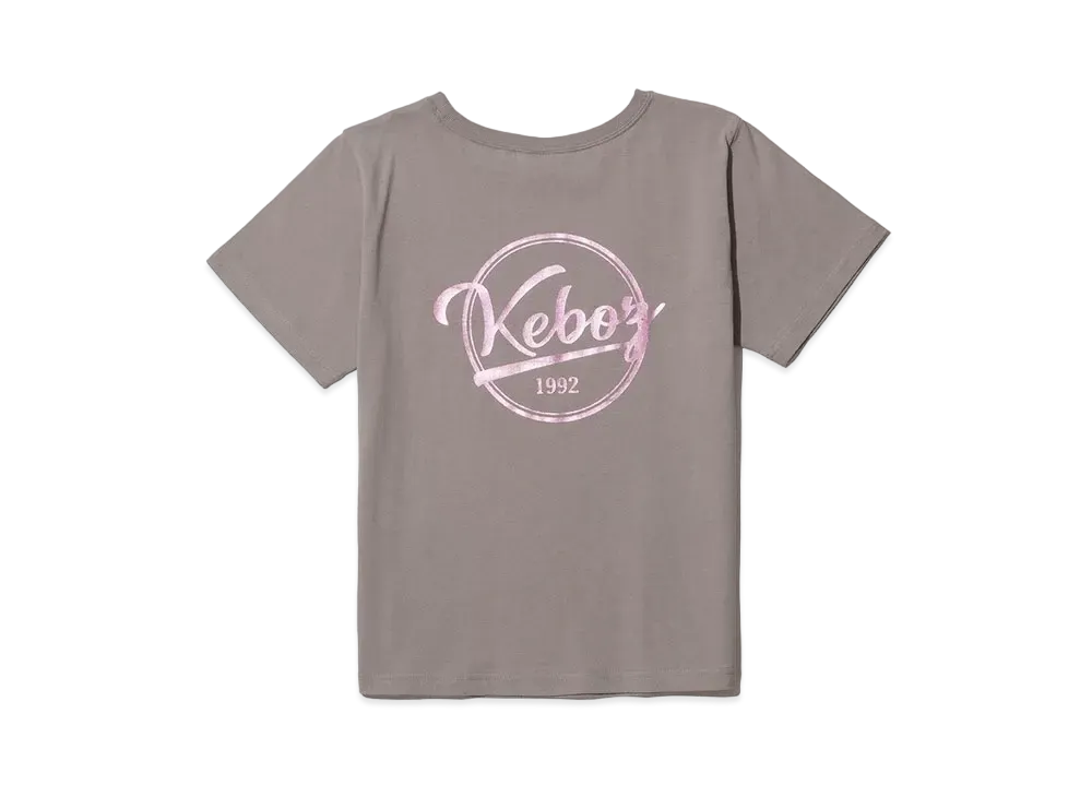 KEBOZ Metallic BB Logo S/S Tee "Gray"