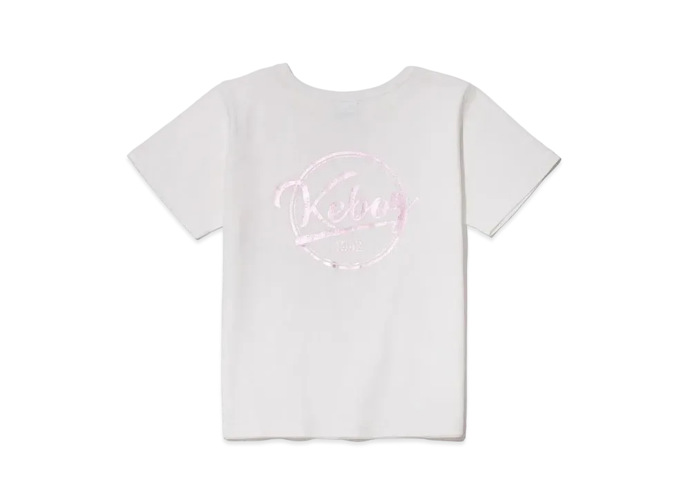 KEBOZ Metallic BB Logo S/S Tee "White"