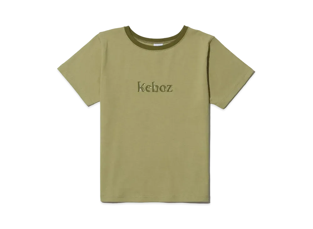KEBOZ KW Ringer S/S Tee "Olive"