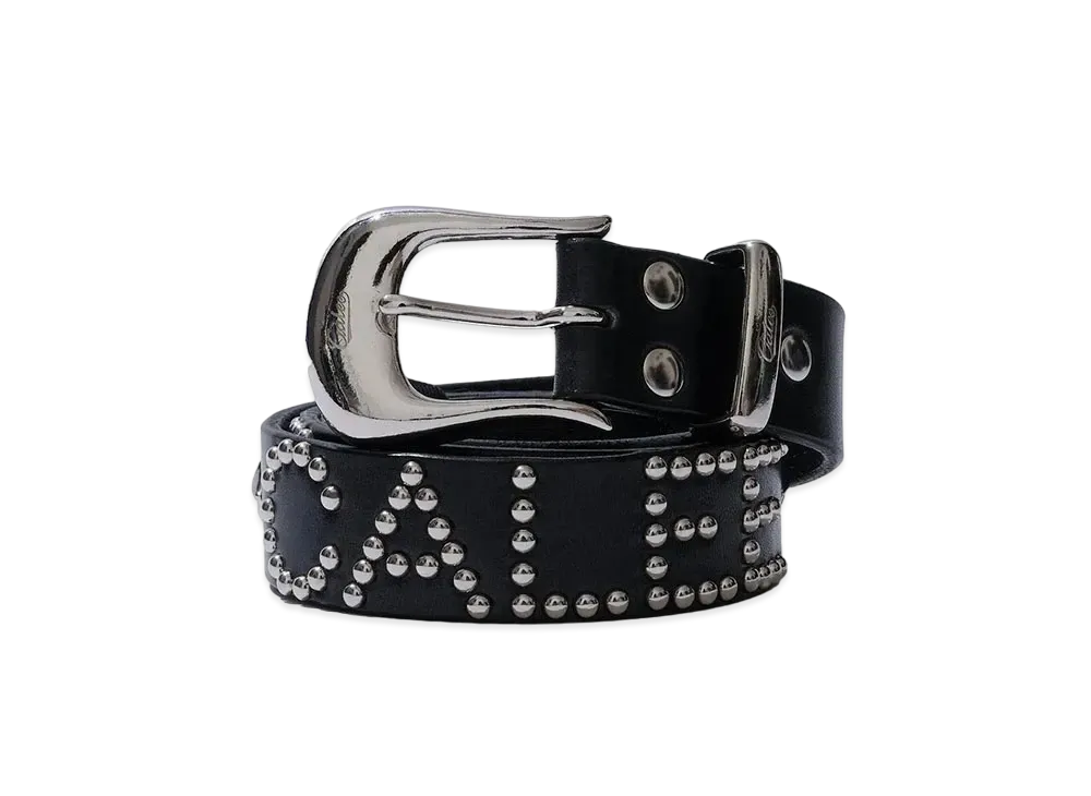 KEBOZ x CALEE Studs Leather Belt "Black"