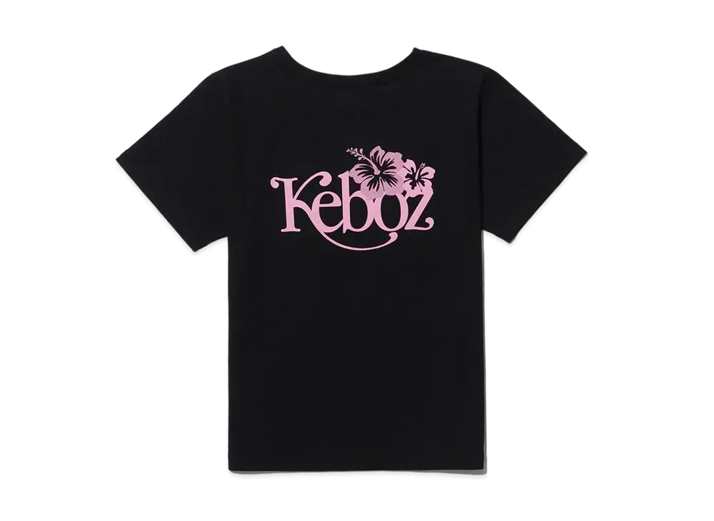 KEBOZ Hibiscus S/S Tee "Black"