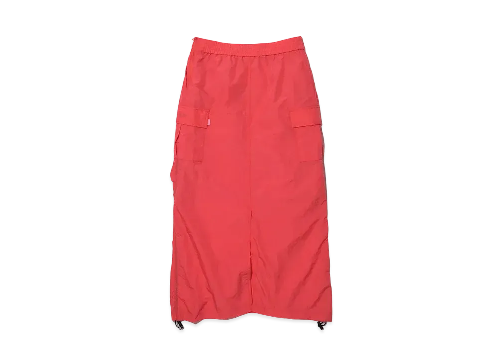 KEBOZ Nylon Drawstring Skirt "Orange"