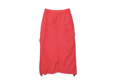KEBOZ Nylon Drawstring Skirt "Orange"