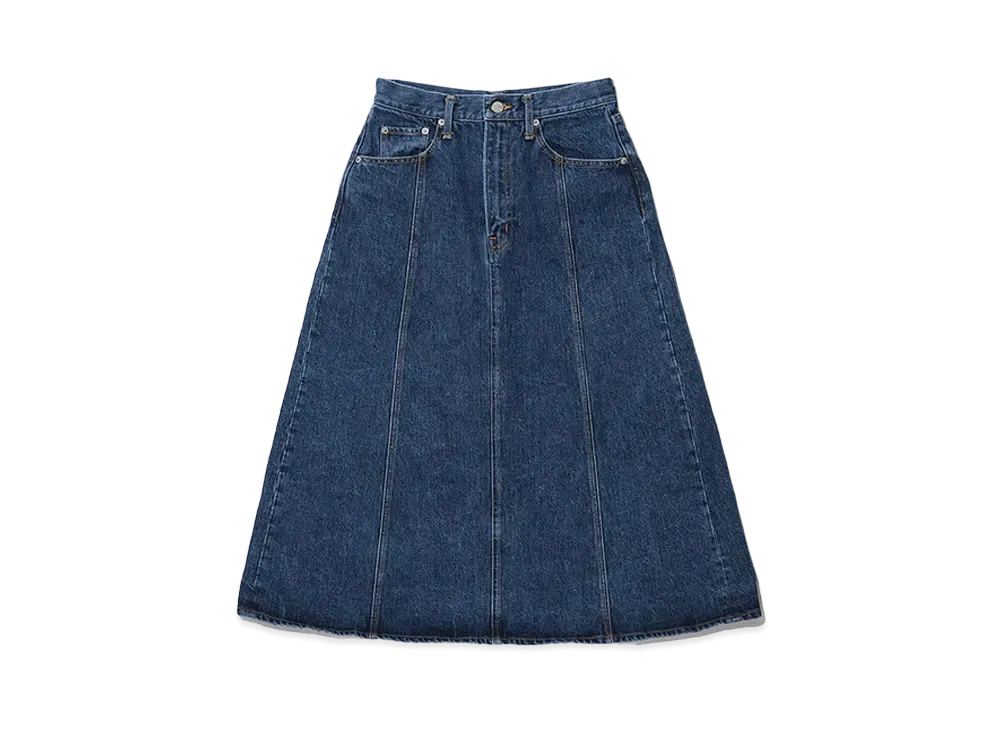 KEBOZ Panel Denim Skirt "Blue"