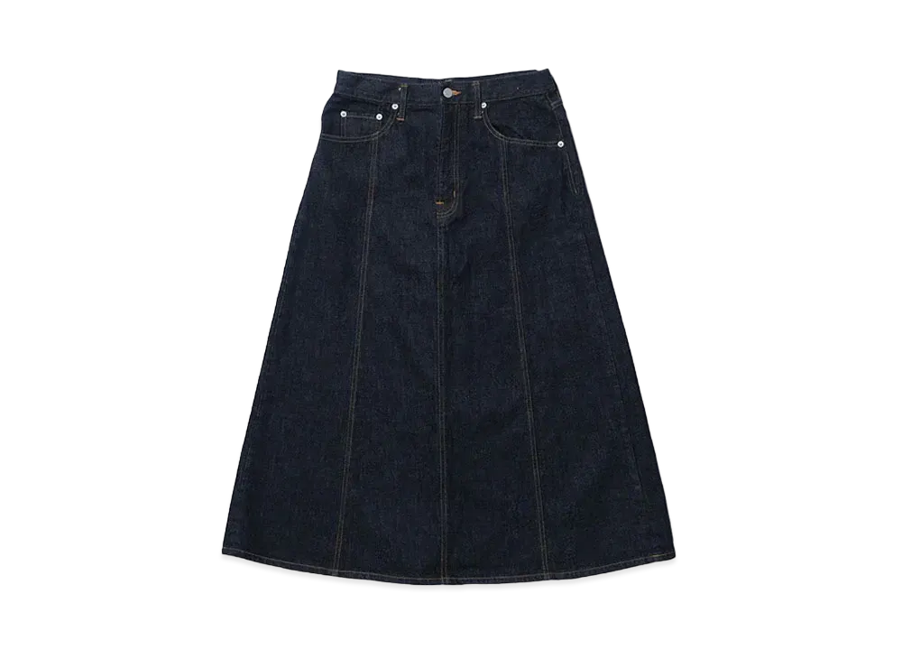 KEBOZ Panel Denim Skirt "One Wash"