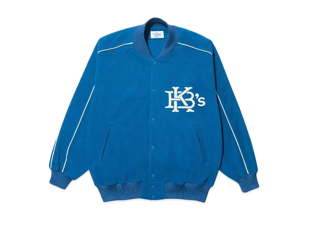 KEBOZ Fleece Varsity Jacket "Blue"