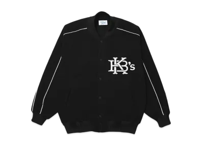 KEBOZ Fleece Varsity Jacket "Black"