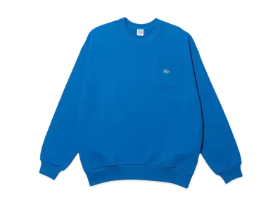 KEBOZ Small Efg Pocket Sweat Crewneck "Cerulean"