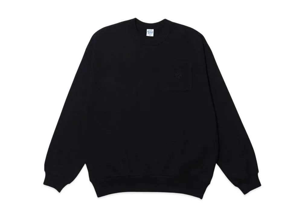 KEBOZ Small Efg Pocket Sweat Crewneck "Black"