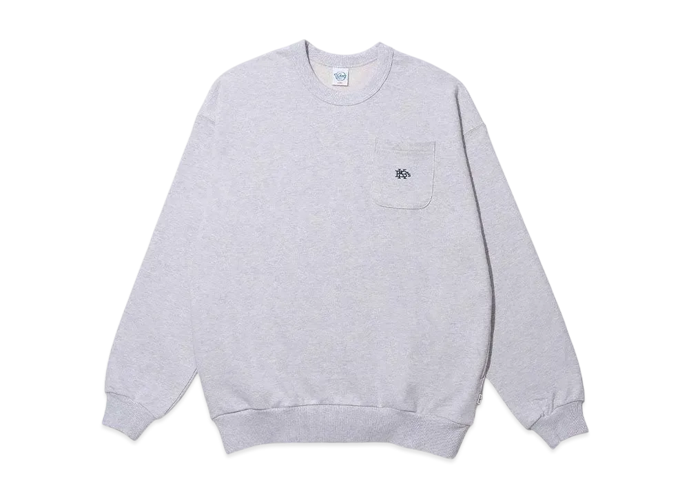 KEBOZ Small Efg Pocket Sweat Crewneck "Gray"