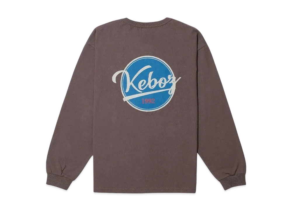 KEBOZ Bb Logo L/S Tee "Walnut"